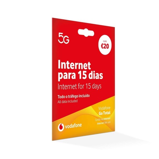 CARTÃO SIM PARA INTERNET VODAFONE GO TOTAL 5G UNLIMITED POR 15 DIAS CARTÃO SIM PARA INTERNET VODAFONE GO TOTAL 5G UNLIMITED POR 15 DIAS